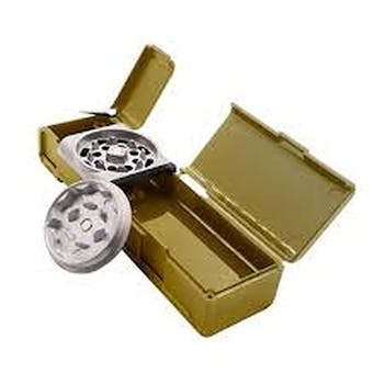 Combie All In One Classic Aluminum Grinder/Paper Storage